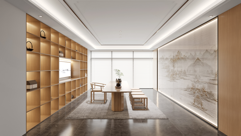 辦公空間設(shè)計效果圖-文豐裝飾