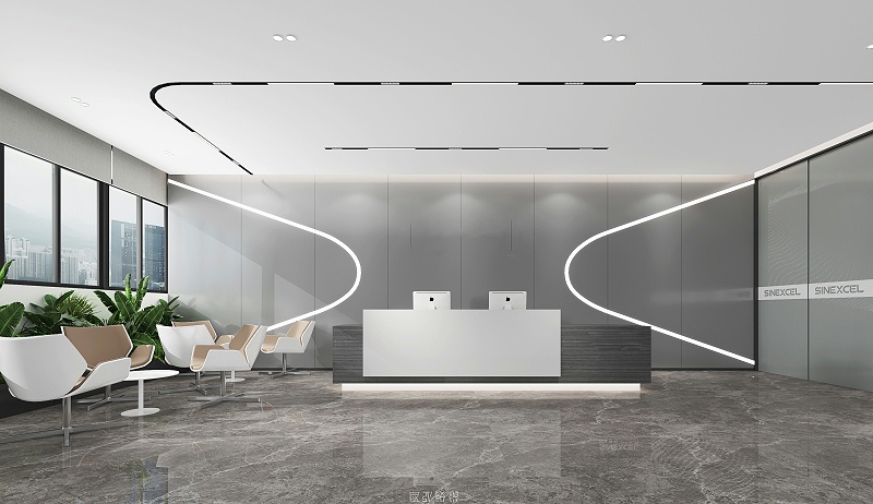 盛弘電氣百旺信前臺(tái)設(shè)計(jì)-文豐裝飾