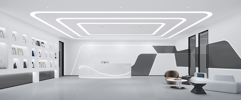 首瓷科技前臺(tái)設(shè)計(jì)-文豐裝飾