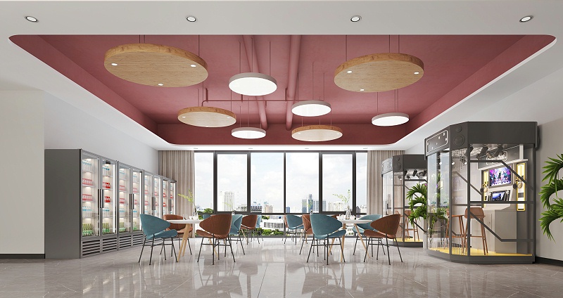 大型企業(yè)廠房前廳設(shè)計(jì)效果圖