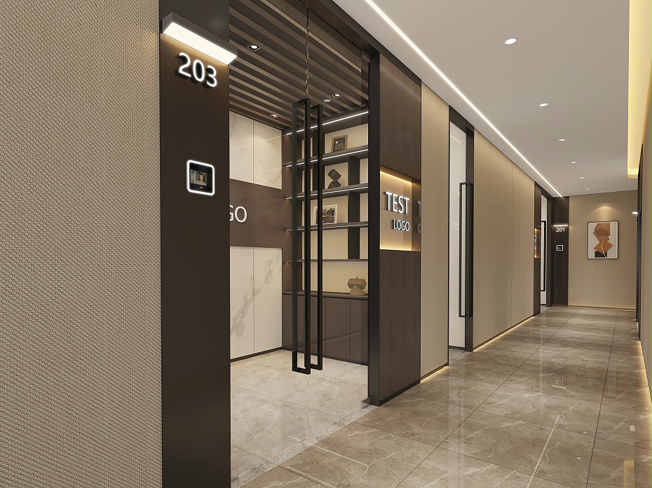 公司辦公室裝修實(shí)景圖-文豐裝飾