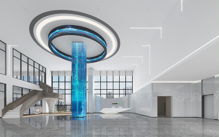 大廳設(shè)計效果圖-文豐裝飾