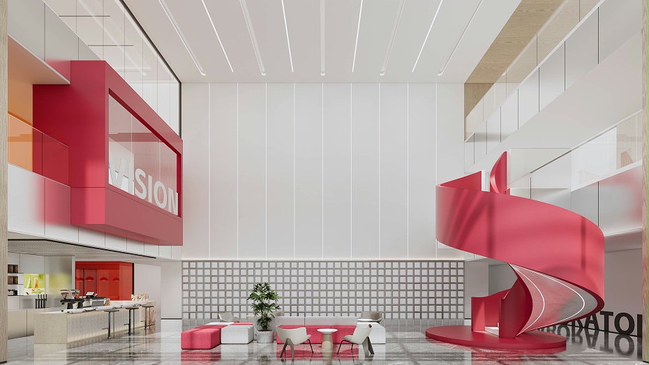 工業(yè)園大堂設(shè)計(jì)-文豐裝飾