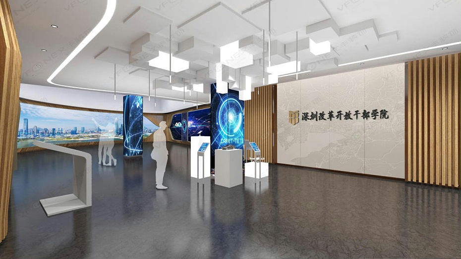 展廳設(shè)計(jì)效果圖-文豐裝飾