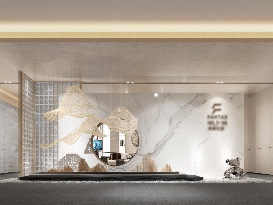 辦公前臺設(shè)計裝修