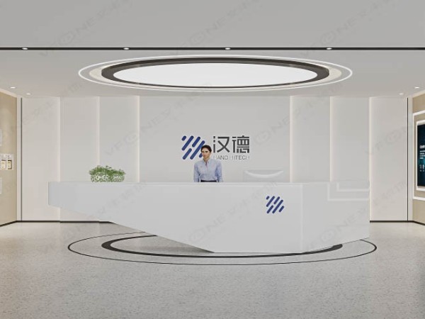 光明辦公室裝修設計_漢德科技現代簡約式辦公室裝修風格