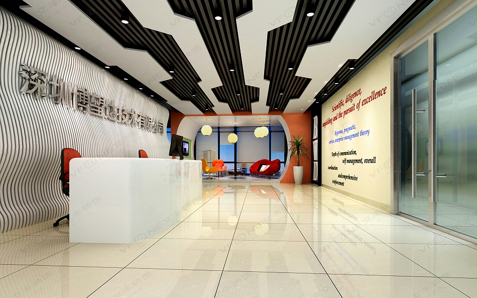 前廳設(shè)計(jì)效果圖-文豐裝飾