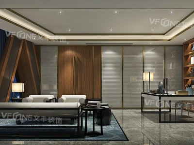 寶安辦公室裝修效果圖|關注細節(jié)布局的輕奢高級辦公室設計